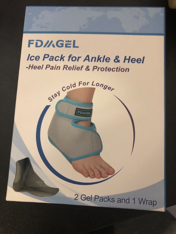 Photo 1 of Ankle Ice Pack Wrap for Injuries Reusable, Hot Cold Compression Therapy, Foot Ice Pack with 2 Cold Gel Packs for Relief Sports Injury,Sprained Ankles and Heels,Plantar Fasciitis,Achilles Tendonitis For Ankle