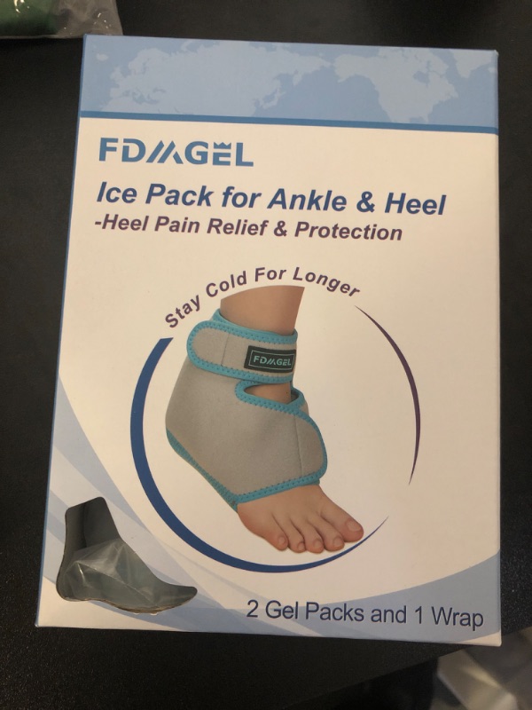 Photo 2 of Ankle Ice Pack Wrap for Injuries Reusable, Hot Cold Compression Therapy, Foot Ice Pack with 2 Cold Gel Packs for Relief Sports Injury,Sprained Ankles and Heels,Plantar Fasciitis,Achilles Tendonitis For Ankle