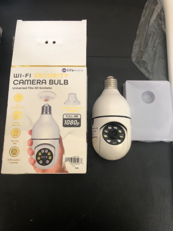 Photo 2 of Light Bulb Camera - Indoor Camera with Motion Detection, WiFi Camera, Live-Stream & Recording - 360 Camera, 2 Way Audio, Indoor Security Camera, Pet Camera - Baby Camera Monitor