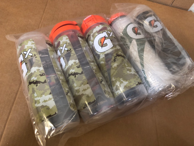 Photo 1 of 5pcs--Gatorade Gx Plastic Bottle For Sports, Digi Camo 30oz Digi Camo