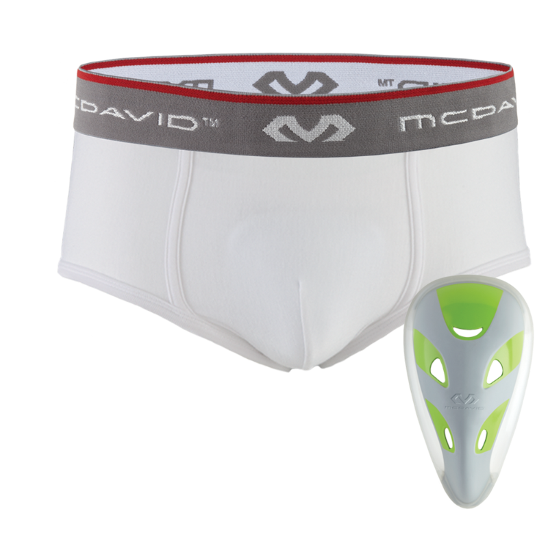 Photo 1 of Youth --ages 7/12 McDavid Peewee and Youth Performance Brief with Flex Cup White 