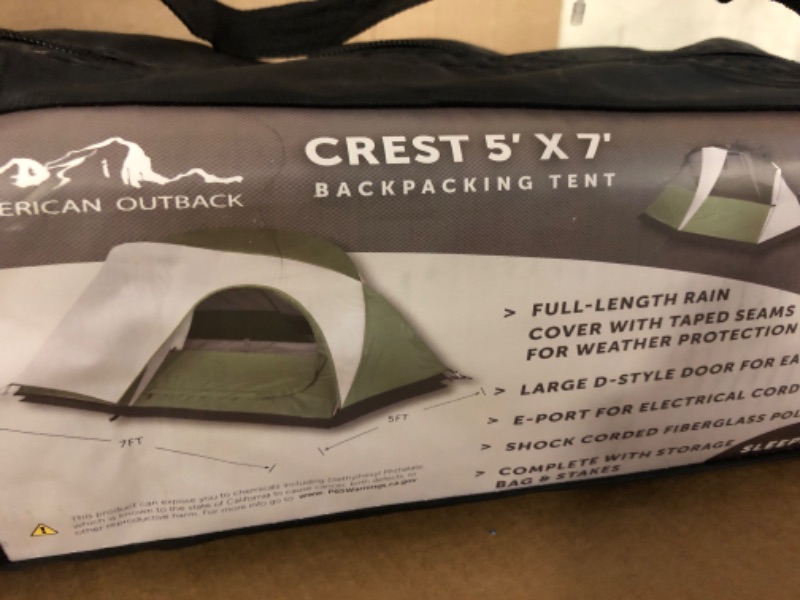 Photo 1 of  2-Person Backpacking Tent
 
