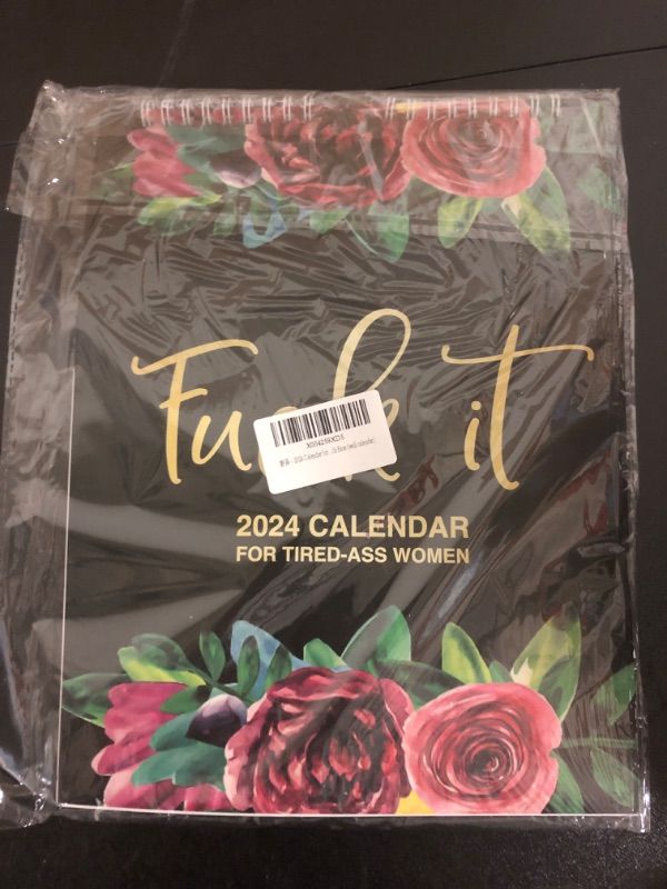 Photo 1 of 2024 Calendar for Tired Women | Flower Calendar Memo | Tired Women Calendar Gift for Women | Wall Calendar for Tired|
