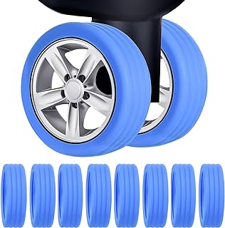 Photo 1 of Tobeso-Nuoze Luggage Suitcase Wheels Cover 8 Pack Carry on Luggage Wheels Cover for Dule-Spinner Wheels Luggage Sets (Blue)  2 pack