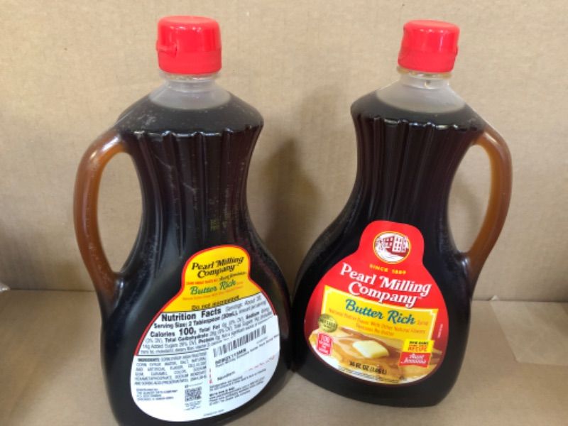 Photo 2 of 2pcs---exp date exp date 05/2024    Pearl Milling Company Butter Rich Syrup 36oz, Packaging May Vary Butter Rich Syrup 36oz 36 Fl Oz  