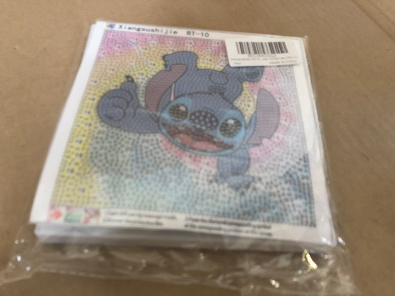 Photo 1 of xiangsushijie Stitch Diamond Art Kit for Kids with Frame Easy Small Anime Diamond Painting for Beginners Kids Ages 6-8-10-12 Girls Boys for Birthday Christmas Gifts and Children's Room Recoration(J)