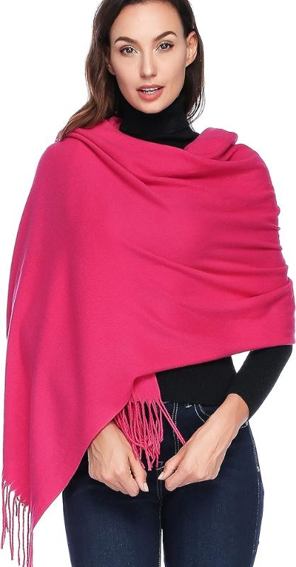 Photo 1 of HOYAYO Wool Shawl Wraps - Extra Large Thick Soft Pashmina Scarf
