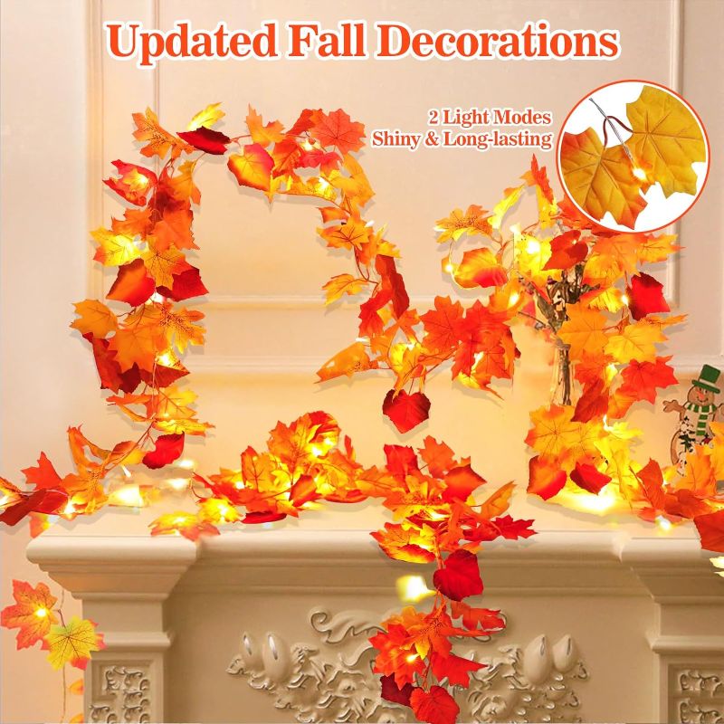 Photo 1 of   Fall Decor for Home Thanksgiving Decorations Lighted Fall Garland  

