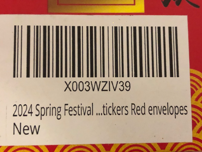 Photo 2 of 2024 Spring Festival Stickers Red envelopes