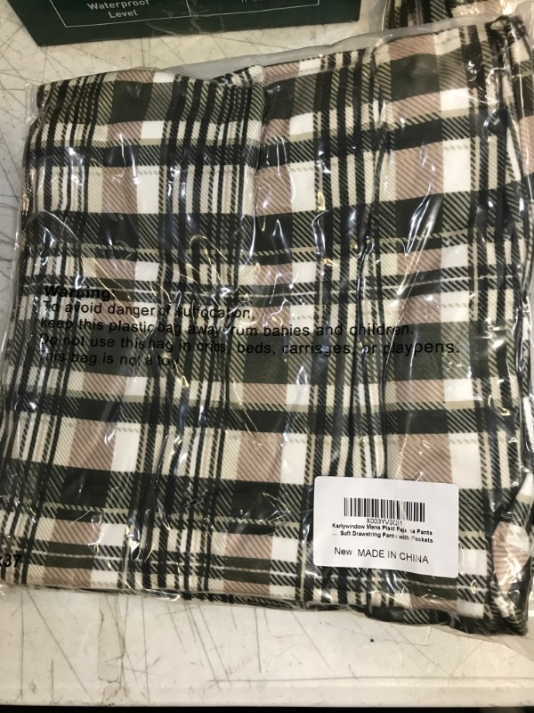 Photo 2 of Karlywindow Mens Plaid Pajama Pants Soft Fleece Lounge Sleep Pants PJ Bottoms https://a.co/d/bxC2lmp