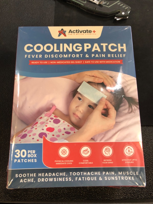 Photo 2 of Cooling Patches | 30 Sheets for Fast Fever, Discomfort, and Pain Relief | Soothes Headaches and Reduces Fever | Pack of 30