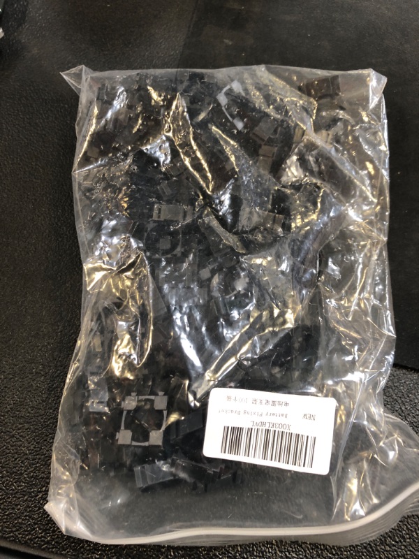 Photo 1 of Battery Holder for Stand, Cylindrical Hold Stand Safety Plastic Mini Cylindrical Pack Bracket Lithium Cell Battery Holder (100 Pcs)