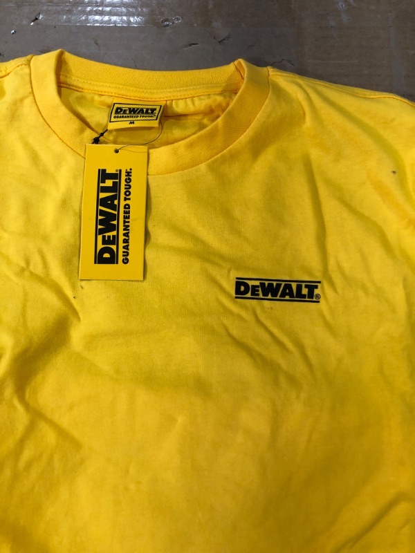 Photo 1 of DEWALT WORK Long Sleeve T-SHIRTS -Gold (3 XL, 1 XXL)