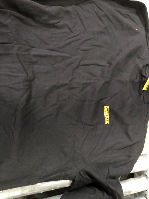 Photo 2 of DEWALT WORK Long Sleeve T-SHIRTS- Black **6 Pack** (XXL)