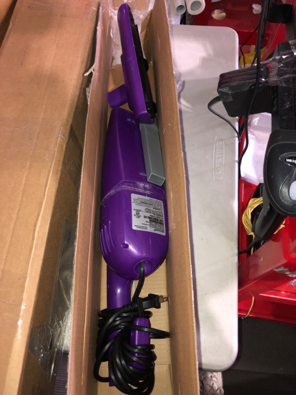 Photo 2 of (NON-REFUNDABLE) Bissell Featherweight Stick Lightweight Bagless Vacuum with Crevice Tool, 20334, Purple