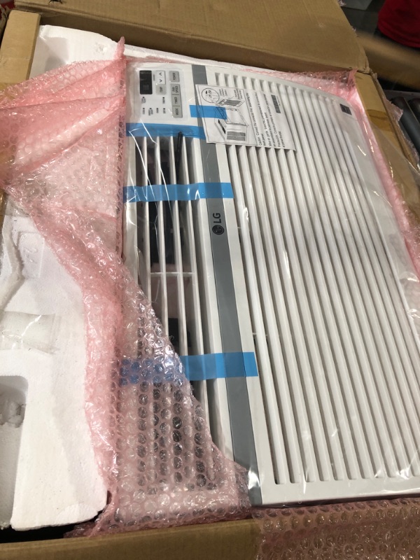 Photo 1 of (Parts only)LG 6,000 BTU Window Conditioner, Cools 250 Sq.Ft. (10' x 25' Room Size), Quiet Operation, Electronic Control with Remote, 2 Cooling & Fan Speeds, 2-Way Air Deflection, Auto Restart, 115V, 6000, White