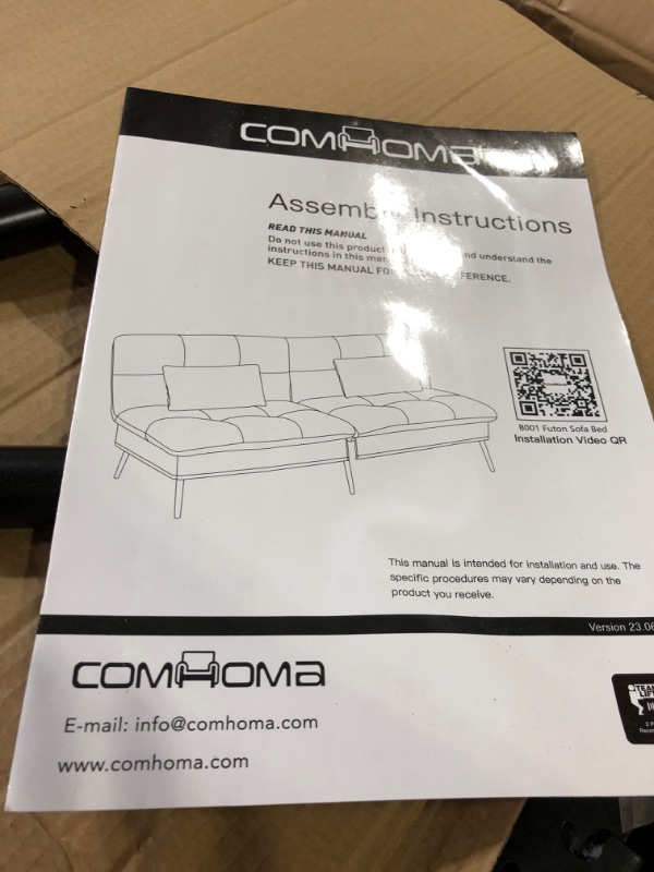 Photo 2 of COMHOMA Convertible Futon Sofa Bed