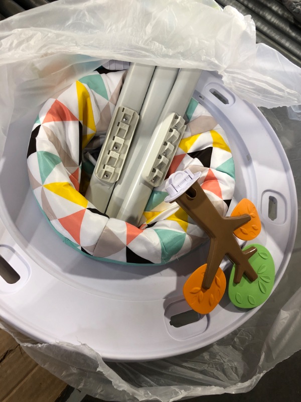 Photo 2 of (NON-REFUNDABLE) Poit 3 in 1 Baby Activity Center Meets The Needs of Babies at Different Stages of Growth, Activity Center for Baby Equipped with a Footstep Music pad to Stimulate Babies' Interest. 4M+ White