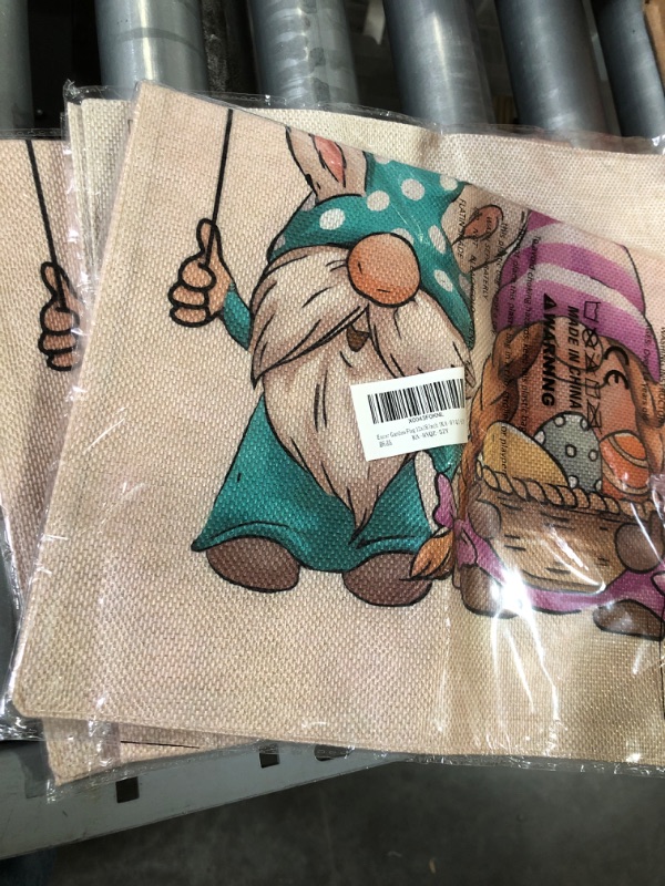 Photo 2 of ***BUNDLE PACK OF 3 NON REFUNDABLE***
Happy Easter Gnome Garden Flag 12X18 Inch, Double Sided Funny Bunny Gnome Yard Outdoor Easter Decoration KA-HYQZ-5ZY