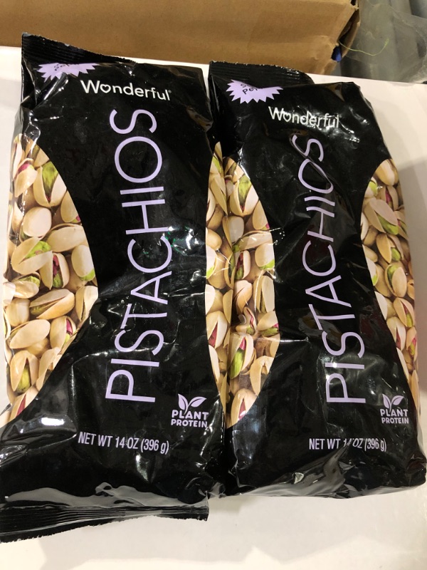 Photo 2 of ***BEST BY JUNE 6 24 BUNBDLE PACK OF TWO NON REFUNDABLE***
Wonderful Pistachios In Shell, Salt & Pepper, 14 Ounce Resealable Bag, Healthy Snack, Protein Snack, Pantry Staple (14 oz) Salt & Pepper 14 Ounce (Pack of 1)