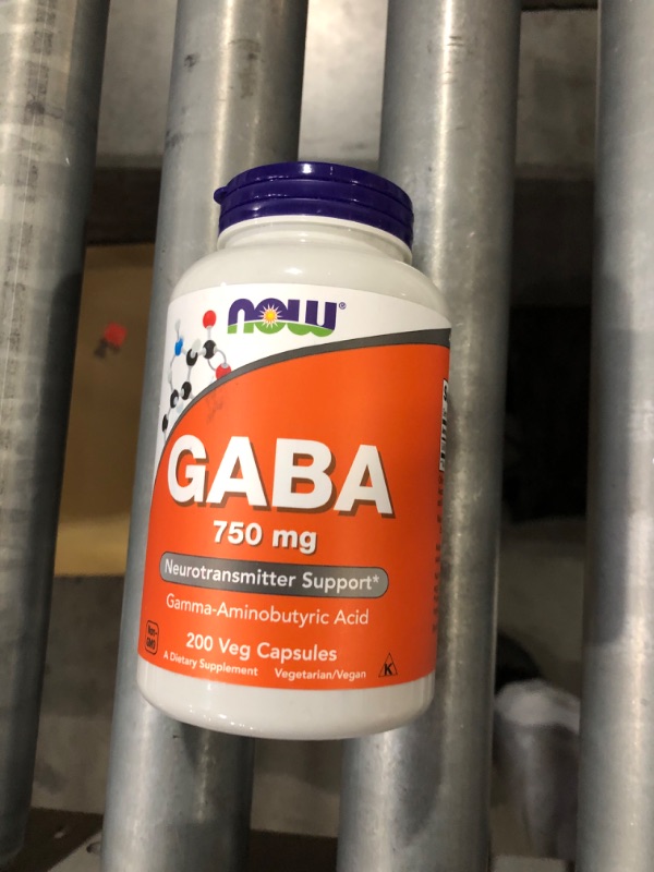 Photo 2 of ***BEST BY 12/28***
Now GABA 750 mg 200 Veg Capsules