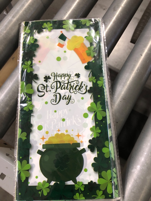 Photo 3 of ***BUNDLE PACK OF 4 NON-REFUNDABLE**
50 Pcs St. Patrick's Day Cellophane Bags, 5 x 10.5 Inches Treat Bags Irish Lucky Bags Supplies(B) St. Patrick - B