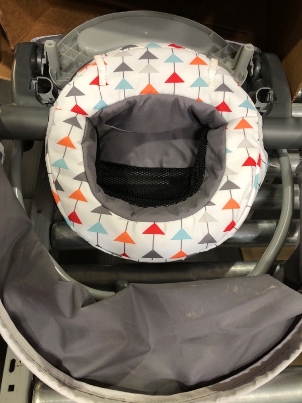 Photo 2 of (used) Fisher-Price On-the-Go Sit-Me-Up Floor Seat Arrows Away, Travel Baby Chair for indoor and outdoor 