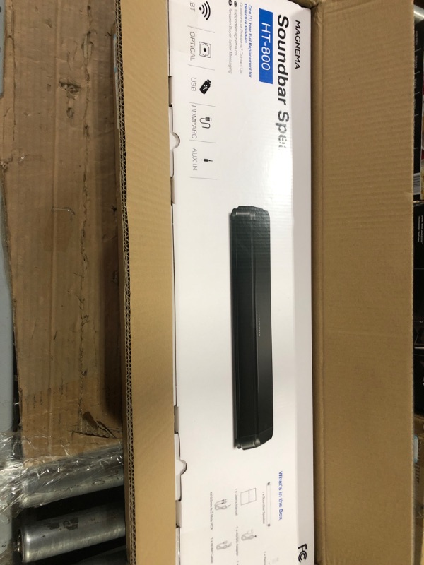 Photo 2 of 2.1ch 80W Sound Bar for TV with Dolby Audio and Built-in Subwoofer, Bluetooth TV Speaker Soundbar with HDMI-ARC and Optical Connectivity, Enhanced Clarity and Balanced Bass, Black 24 inch