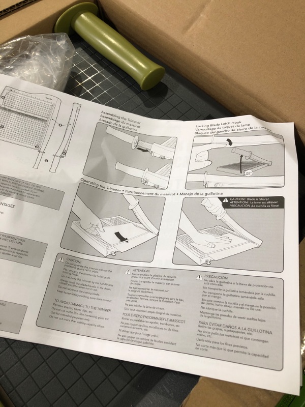 Photo 3 of Swingline Paper Cutter, Guillotine Trimmer, 12" Cut Length, 10 Sheet Capacity, ClassicCut Lite (9312)