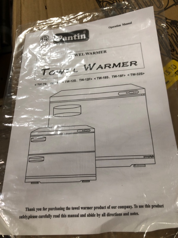 Photo 6 of ***USED - MISSING INTERIOR RACKS - POWERS ON - UNABLE TO TEST FURTHER***
Pantin 32 Liter Capacity Two Door Cabinet Towel Warmer for Hair Salon, Beauty SPA, Restaurant & Home, 110V, 320W