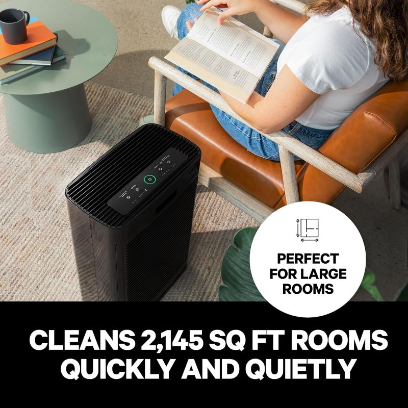 Photo 5 of (READ FULL POST) PuroAir 400 HEPA 14 Air Purifier for Home Large Rooms - Covers 2,145 Sq Ft - Filters Up To 99.99% of Smoke, Pollen, Dust, VOCs and Common Pollutants
