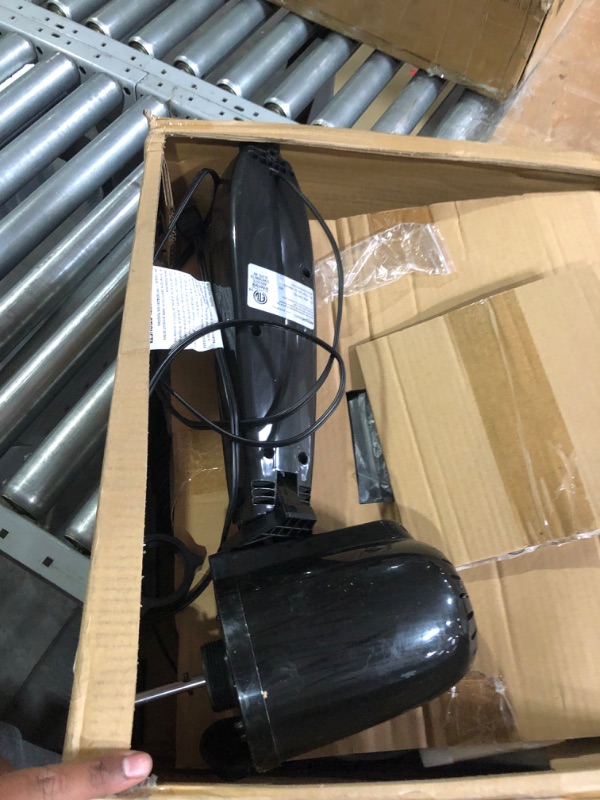 Photo 4 of *** UNKNOWN PARTS MISSING *** Amazon Basics Oscillating Dual Blade Standing Pedestal Fan with Remote - 16-Inch, Black