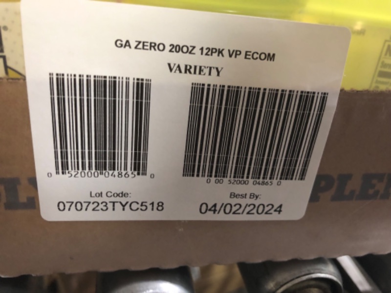 Photo 2 of *** NONREFUNDABLE E 04/02/2024 *** Gatorade Zero Sugar Thirst Quencher, Cool Blue Variety Pack, 20 Fl Oz (Pack of 12) Zero