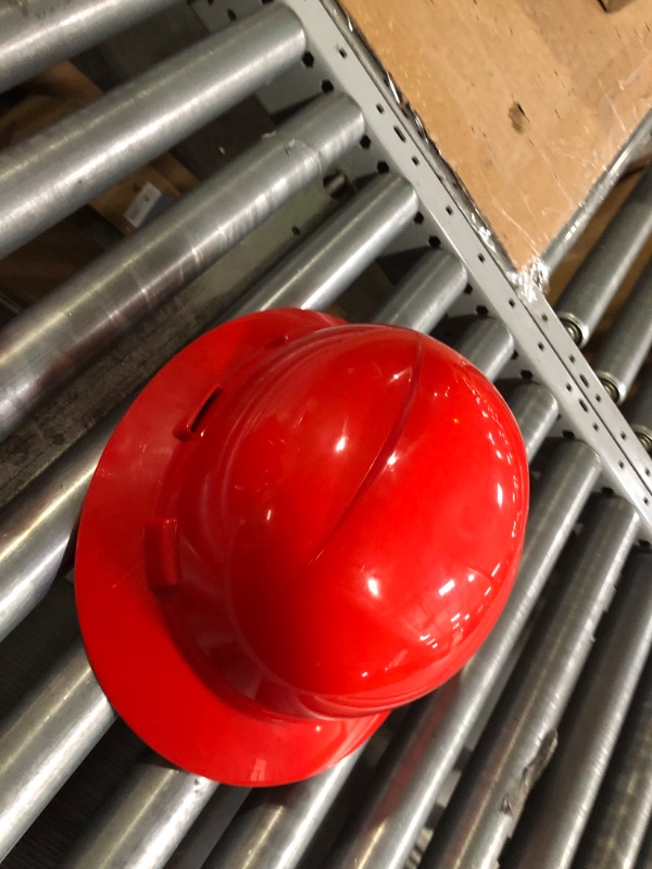 Photo 2 of *** STOCK PHOTO FOR REFERENCE ONLY *** OSHA Safety Helmet Durable Lightweight Hard Hat, 6-Point Ratchet Suspension
