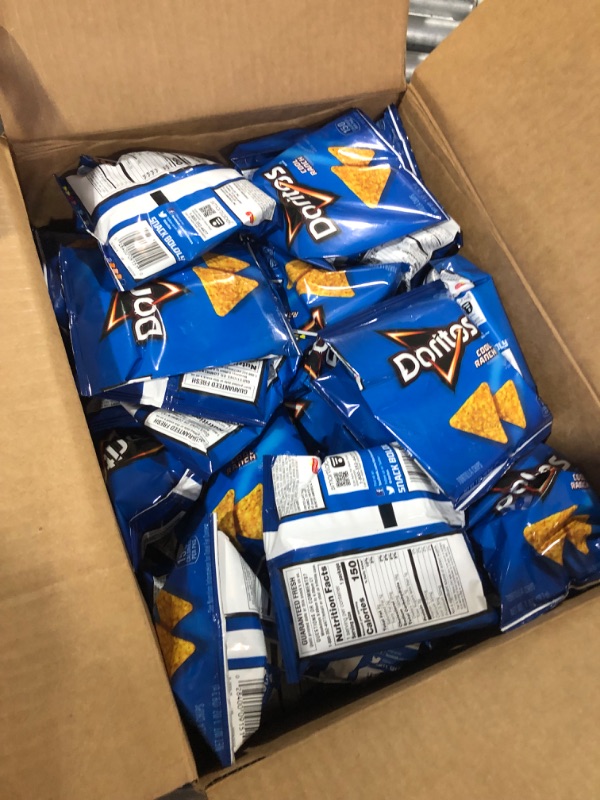 Photo 1 of *** NONREFUNDABLE E 04/09/24 *** Doritos Cool Ranch Flavored Tortilla Chips, 40 count (pack of 1)