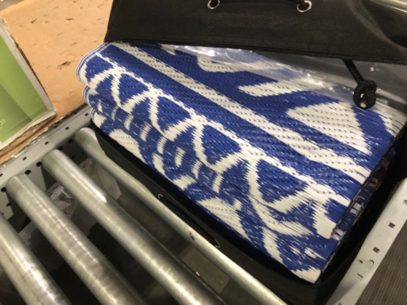 Photo 1 of Anidaroel 8'x10' Camping Rug, Trailer Navy Blue