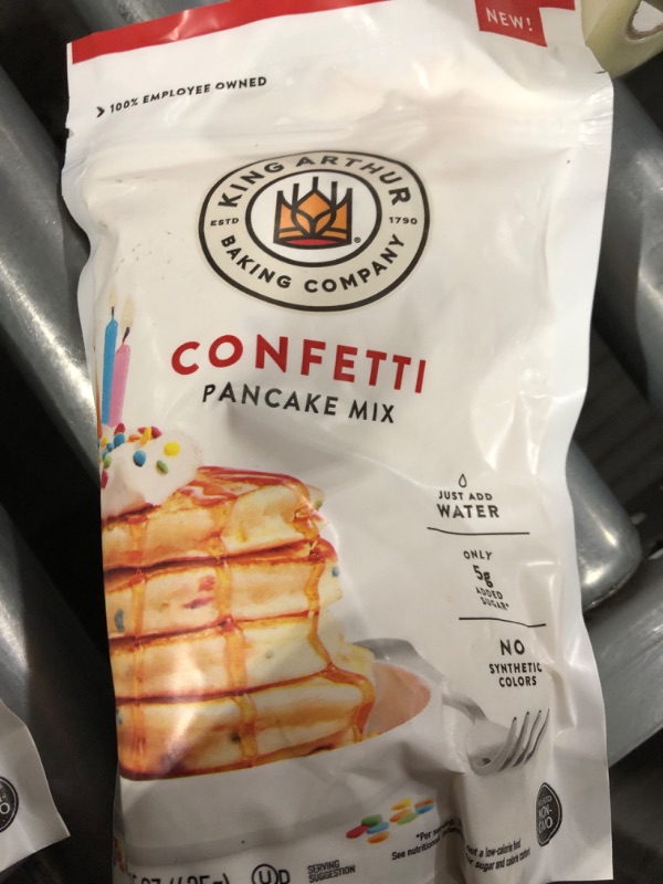 Photo 3 of King Arthur Confetti Pancake Mix Just Add Water, Sourced Non-GMO, Certified Kosher, 15 Oz Confetti Pancake Mix, 15 oz 15 Ounce (Pack of 1)