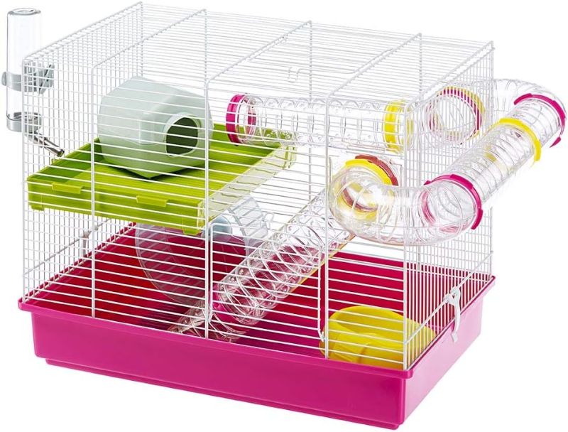 Photo 1 of *** MISSING PARTS *** Ferplast Laura Small Hamster Cage Measures 18.11L x 11.61W x 14.8H