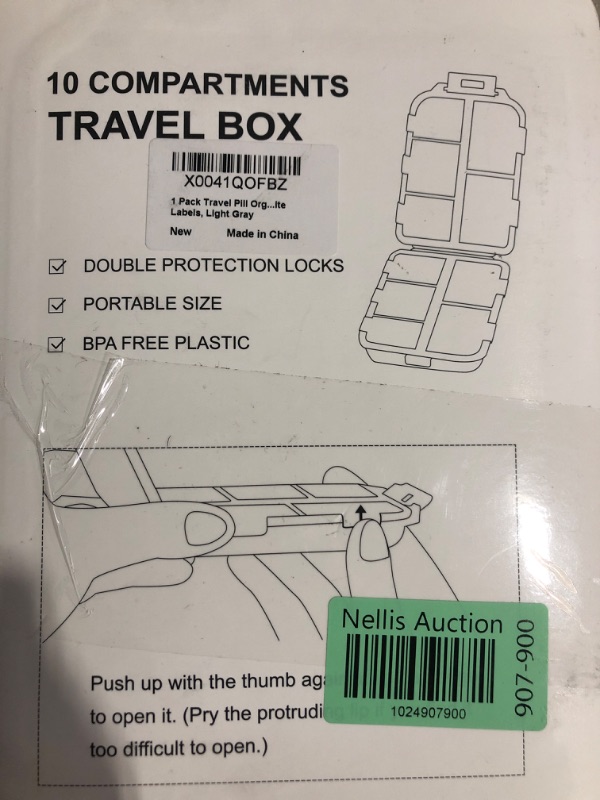 Photo 3 of (see all images) (2 PACK) Travel Pill Organizer Box 