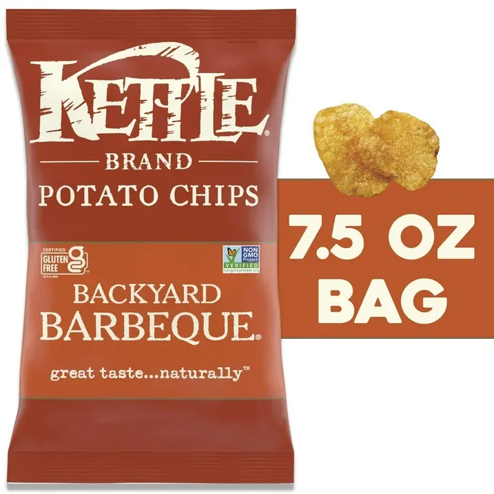 Photo 1 of  ***NON-REFUNDABLE- EXP: 5-4-2024***Kettle Brand Backyard Barbeque Kettle Potato Chips, 7.5 Oz Backyard Barbeque 7.5 Ounce (Pack of 2)
