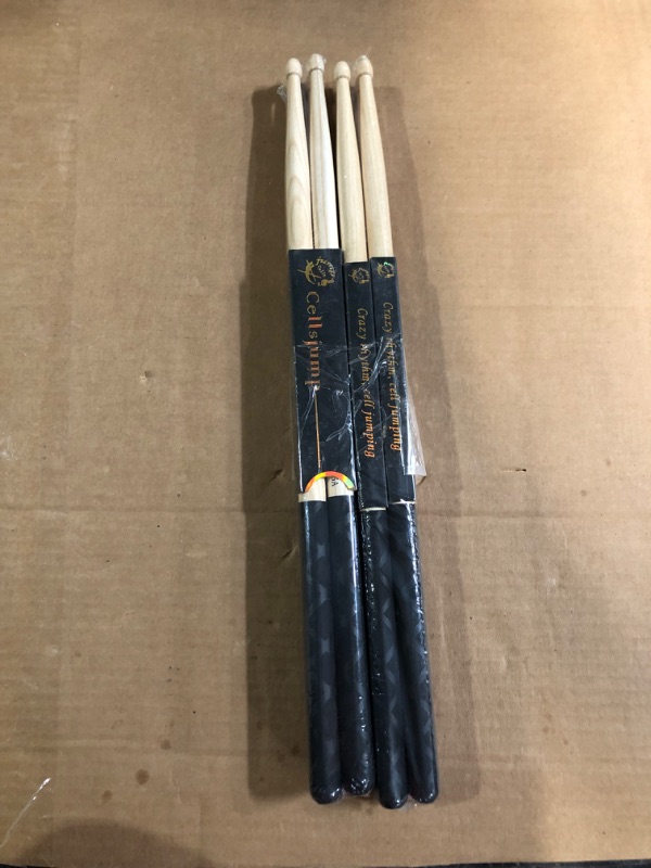 Photo 1 of (2 PACKS OF 4 PAIR 2 PAIR DRUM STICKS CELLSJUMP