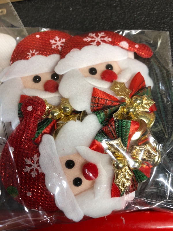 Photo 1 of (2 sets of 3) Christmas hair clips- set of 3, Santa Claus