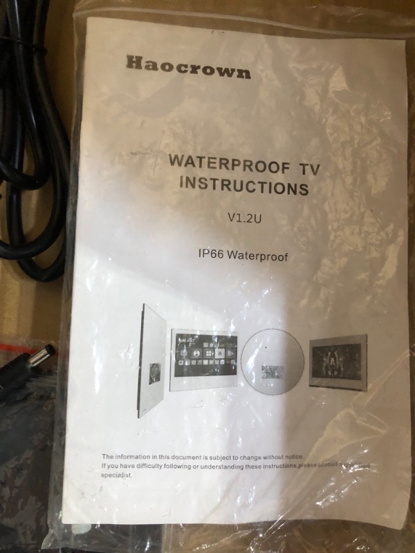 Photo 10 of ***SMALL AMOUNT OF FINGERPRINTS ON SCREEN***Haocrown ?500 cd/? High-Brightness Updated 2023 Model? 21.5 Inch Bathroom TV IP66 Waterproof Touch Screen Smart Mirror TV Android 11 Full HD 1080p Television with ATSC Tuner(8GB+64GB)