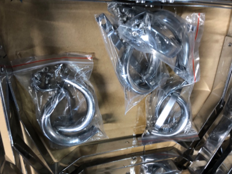 Photo 1 of 9.5 QT Chafing Dishes, 4 Pack Premium Stainless Steel Complete Set