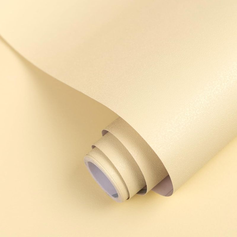 Photo 1 of **NONREFUNDABLE 2 PACK BUNDLE**
Abyssaly Yellow Contact Paper, Solid Peel and Stick Wallpaper,15.7inch×118inch