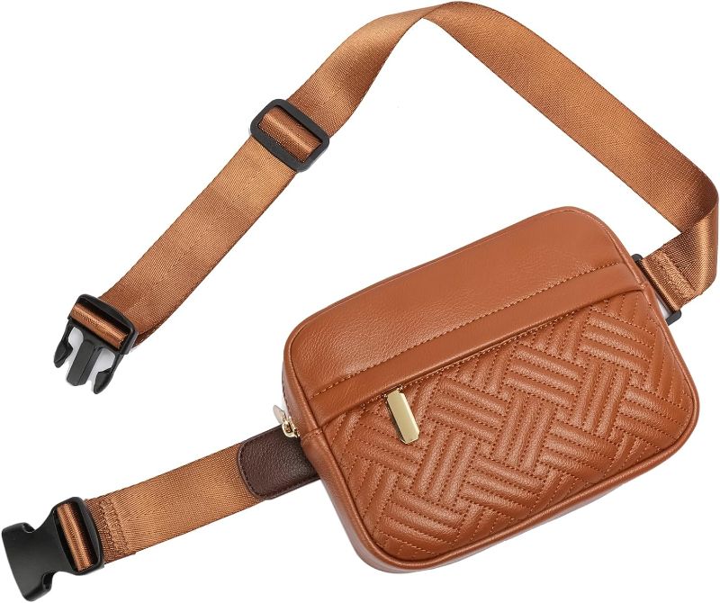 Photo 1 of Cute Fanny Packs for Women, Brown 