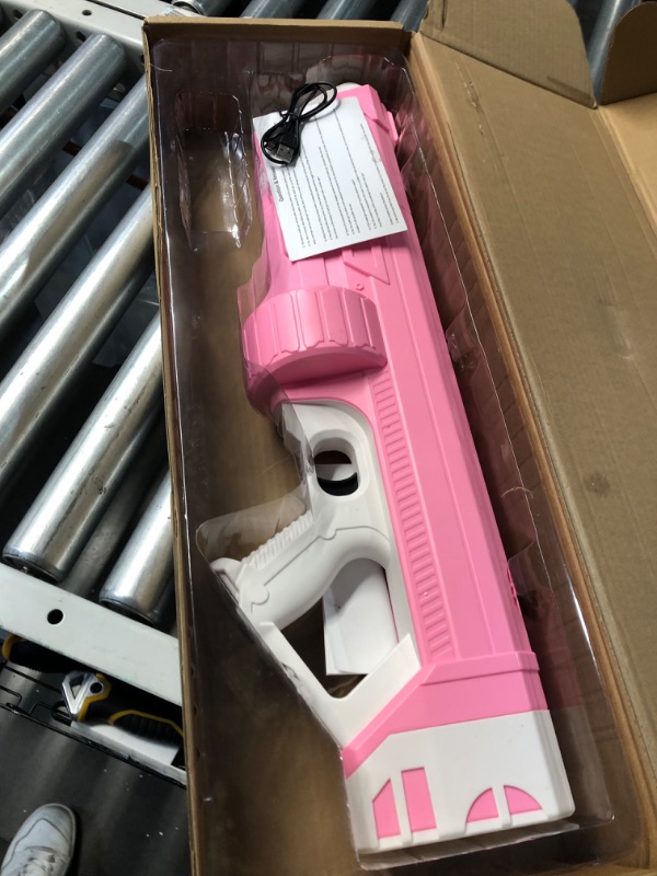 Photo 2 of *READ NOTES*
The Most Powerful Automatic Electric Water Guns for Adults/Kids, YTKIH Squirt Auto Suction with 100 Ammos, Full Gun Pool/Beach IP67 Waterproof Grade (pink)