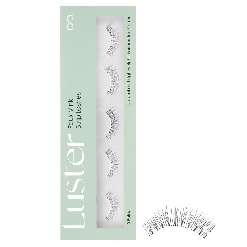 Photo 1 of *NON REFUNDABLE BUNDLE**(3pack bundle)
Cashmeren Faux Mink Strip Lashes, DIY Individual Fake Eyelashes At Home Extensions, Subtle and Natural Eye Lashes for Everyday, Waterproof and Reusable Lashes Wispy, 5 Pairs Enchanting Flutter