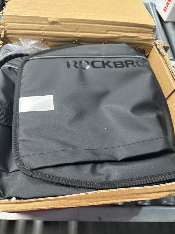 Photo 2 of ROCKBROS 30L Bike Panniers Bags for Bicycles Rear Rack Pannier Bag Waterproof Bicycle Pannier with Rain Cover