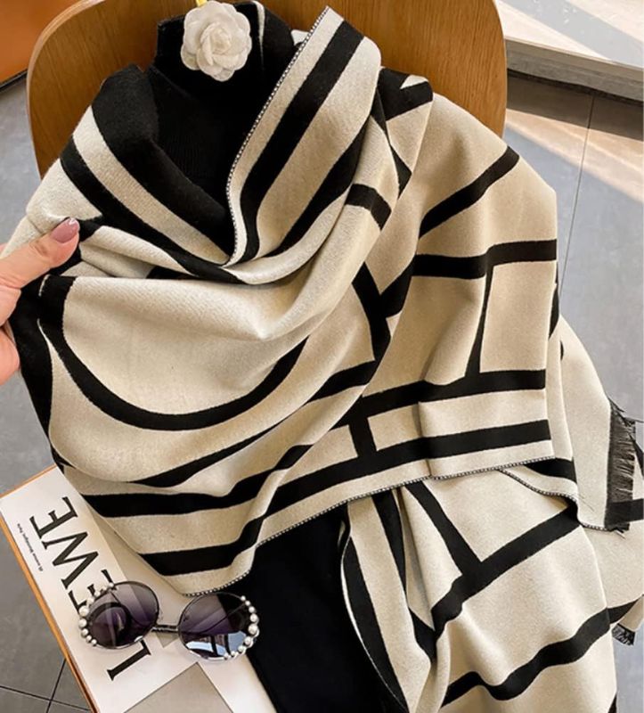 Photo 1 of JERLA Cashmere Feel Scarf winter warm large soft Shawl wrap Scarf for women